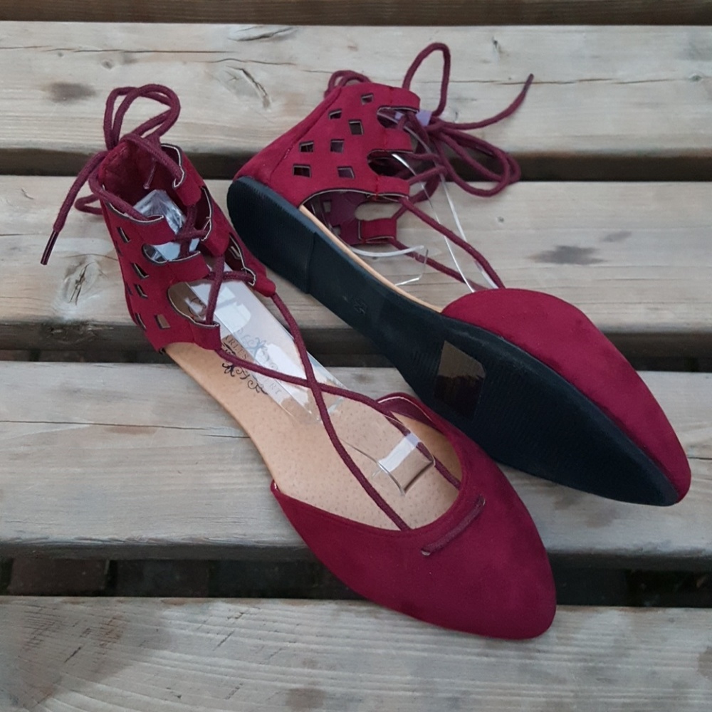 CHARLES ALBERT JUSTEEN FLATS SIZE US 5.5